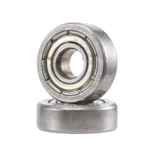 Conjunto de 10 rolamentos de esferas metálicos selados em miniatura, modelo 604 ZZ, dimensões 4x12x4mm.
