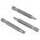 Set van 3 schroevendraaierbits met vierkante kop, 50 mm, 1/4 inch zeskant 2