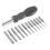 Conjunto de 12 peças de bits Torx com haste hexagonal de 1/4 de polegada, T5-T40, com 1 cabo 2