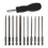 Conjunto de 11 bits Torx de 75 mm com encaixe hexagonal T6-T40 e 1 cabo. 1