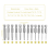 Conjunto de 12 peças de bits Torx com haste hexagonal de 1/4 de polegada, T5-T40, com 1 cabo 7