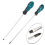 2 Packs 12 Inches Long Slotted and Flat Blade Screwdriver 3