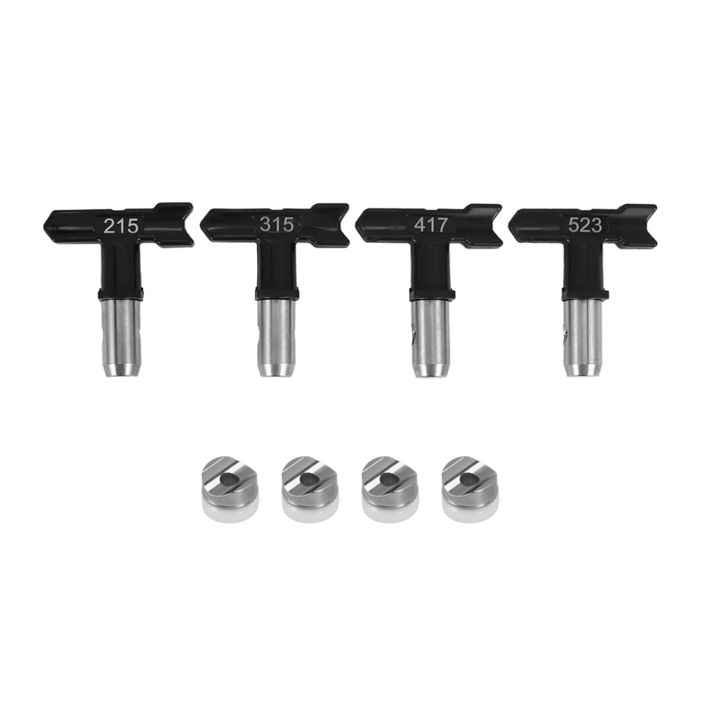 4Pcs Airless Paint Sprayer Nozzle Tips, Parts(215,315,417,523) 4853934881339