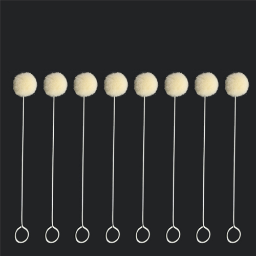 100Pcs Leather Carving Dyed Wool Ball Brush Oily Dye Daubing Tool 2