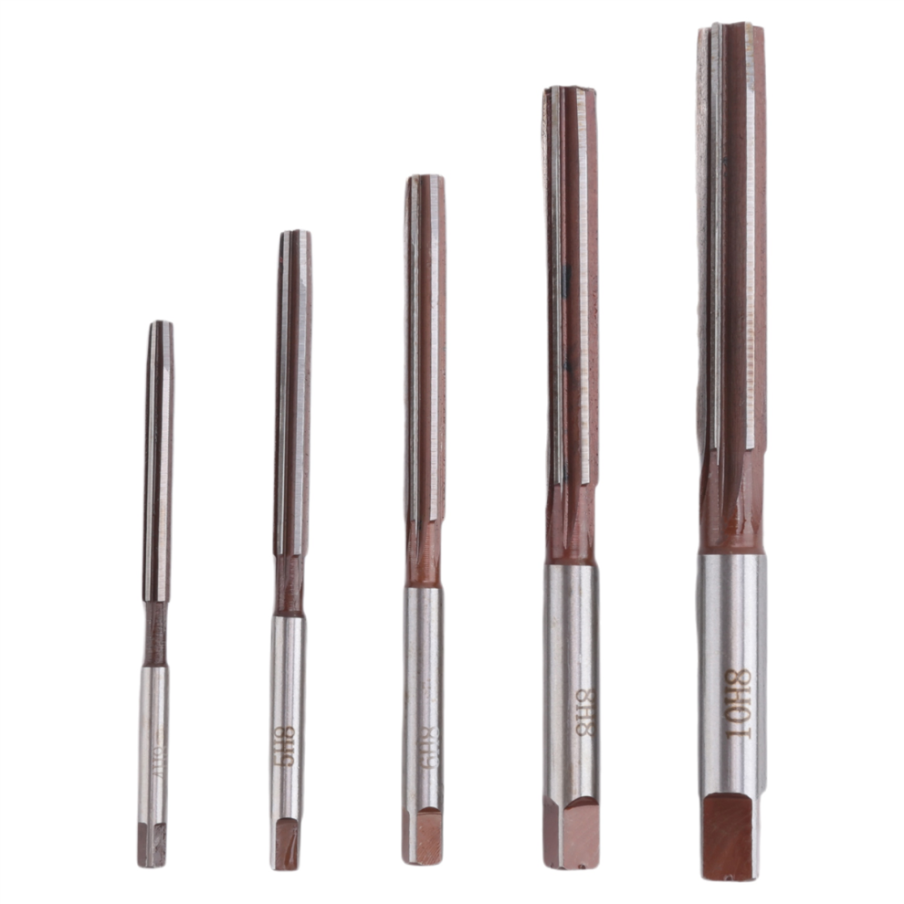 5Pcs Hand Reamers Set H8 Chucking Straight Shank Set 4853934889953