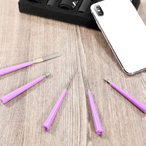 Set da 5 pezzi di punte diamantate per perline: vetro, plastica, metallo e legno 2