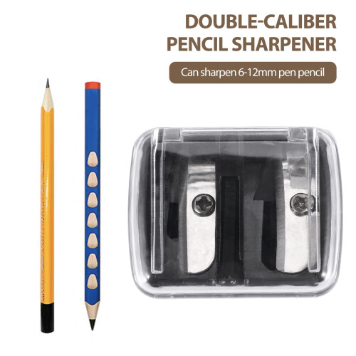 Precision Cosmetic Pencil Sharpener for Eyebrow Eyeliner 2 Holes 2