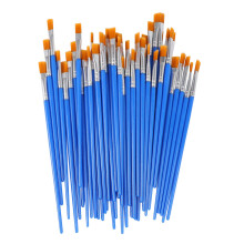 Pinsel-Set für Kinder, 50 Stück, Nylon Flachhaar, klein – Öl- und Aquarellmalerei