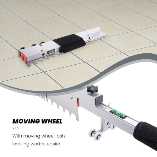 Outil de nivellement de sable plat pour carrelage et pavage avec roue mobile 1