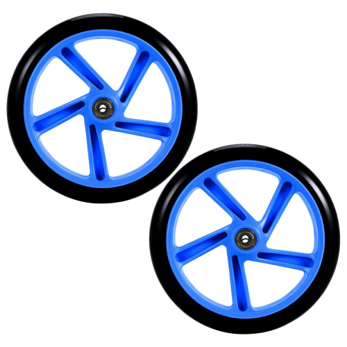 2 Stück Scooter-Räder, 200 mm, PU-Material, Radstärke: Blau 2