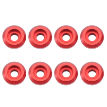 Lot de 8 rondelles de calage pour vis de bielle en métal, rouges