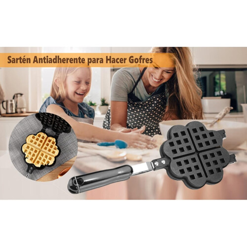Waffle Maker Pan, Cooker Waffle Maker, Plate Baking Tool, Suitable for Making Delicious Dishes 2