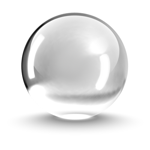 Sfera in acrilico trasparente da 60 mm per manipolazione e giocoleria 1