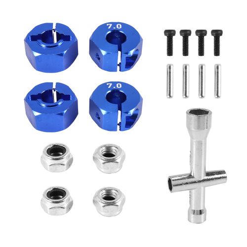 Metall 12mm Hjuladaptermutter för 1/10 Slash VXL RC Bil 1