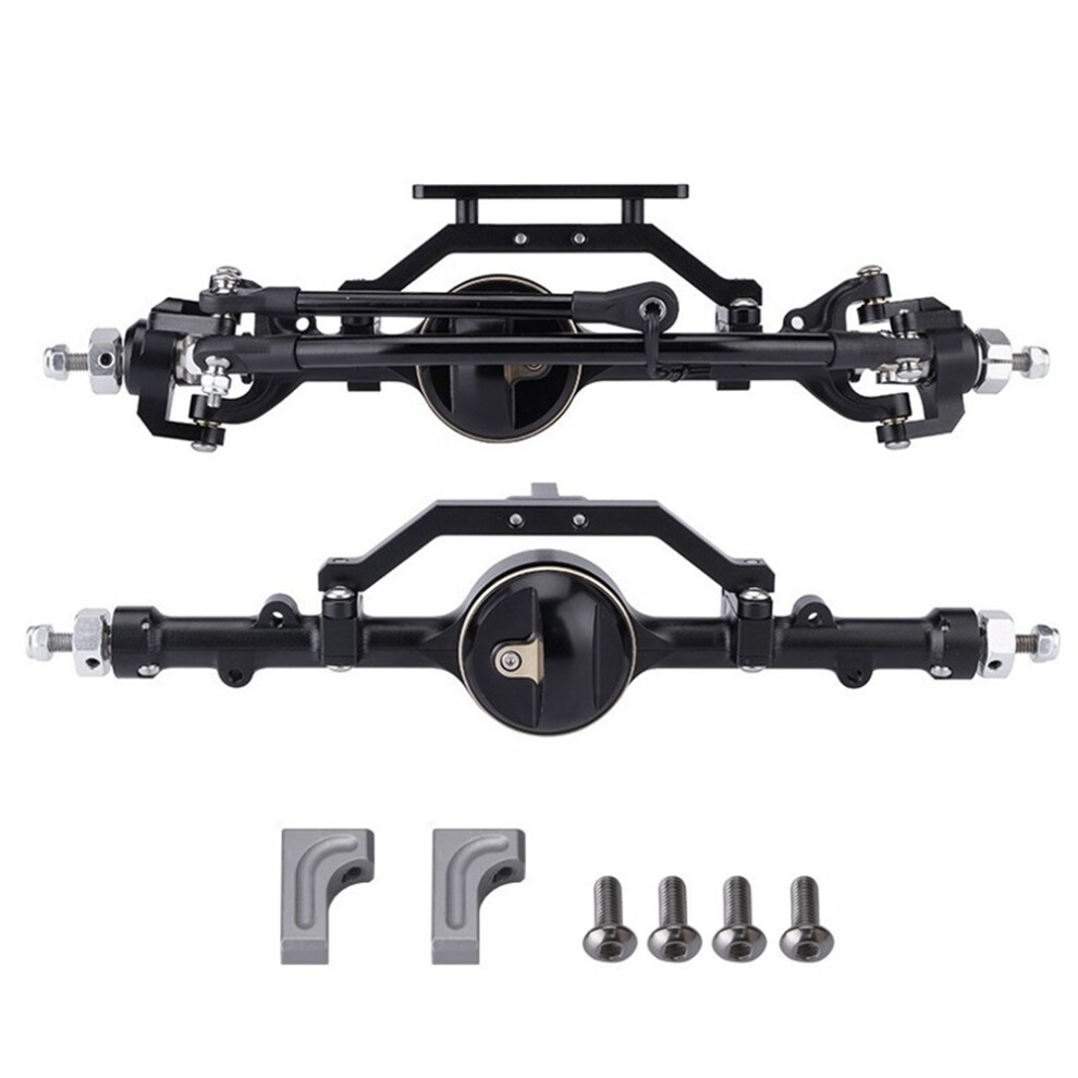 Metal D90 Front And Rear Axle For 1/10 Rc Crawler D90 D110 Black 4852230742771