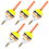 5 flotadores de pesca de 2 g, de madera de balsa, tipo boya. 1