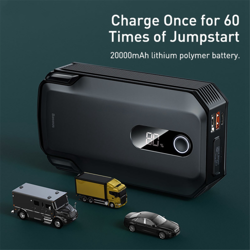 Démarreur d'urgence haute puissance 12 V 2000 A 20 000 mAh 1