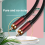 Lotus Subwoofer Cable Lotus Head Cable Projection DVD TV Cable 4
