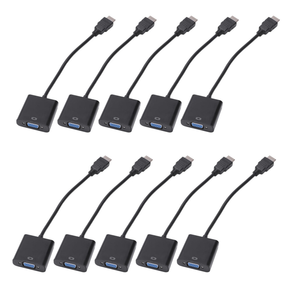 Male To Vga Rgb Female Adapter 1080P (Black) Black 4711434770556