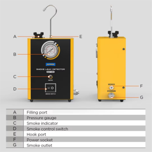 SDT60 Auto Rooklekdetector EVAP Gas Rookmachine Tester 2