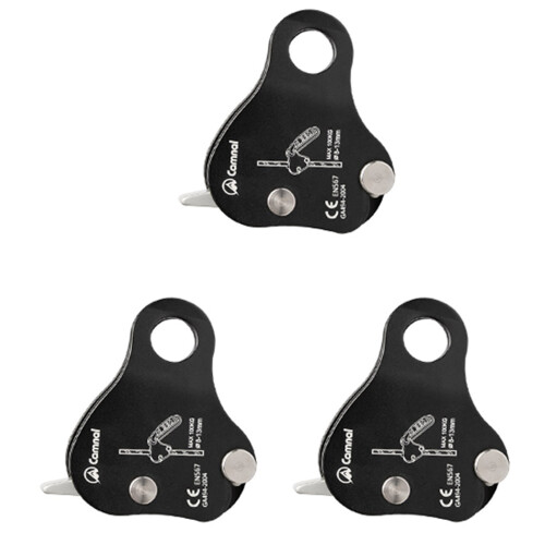 Safety Climbing Protective Ascender 220LB Rope Grip,Black