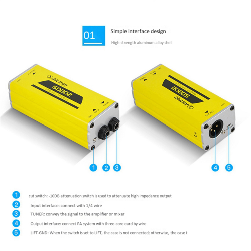 SD202 Passive DI Box Impedance Conversion 1