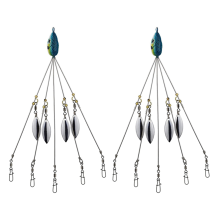 Umbrella Rigs for Bass Stripers Fishing, Freshwater, Blue
