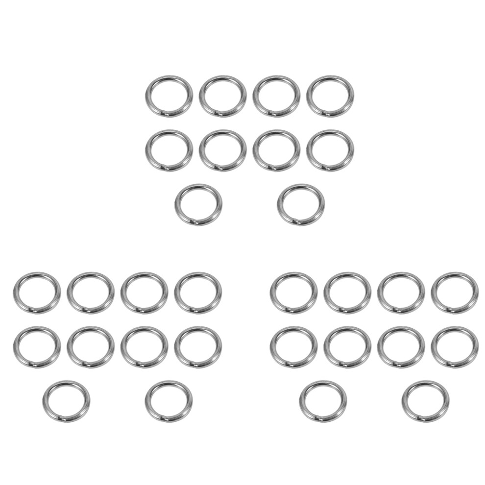 x 30mm Stainless Steel Strapping Welded Round O Rings 10 Pcs-image-OPC-PJ2ZN7K-NEW