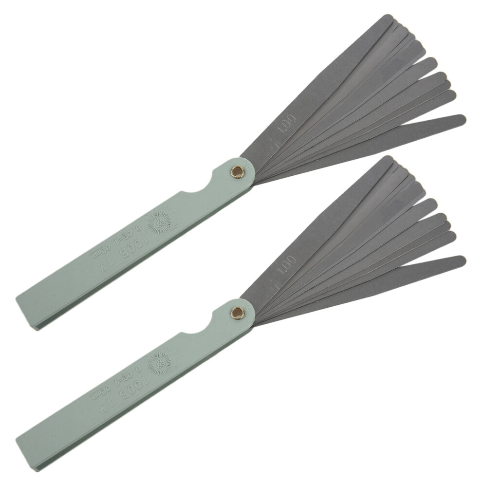0.02 To 1Mm 17 Blade Thickness Metric Filler Feeler Gauge Tool 4711434787066