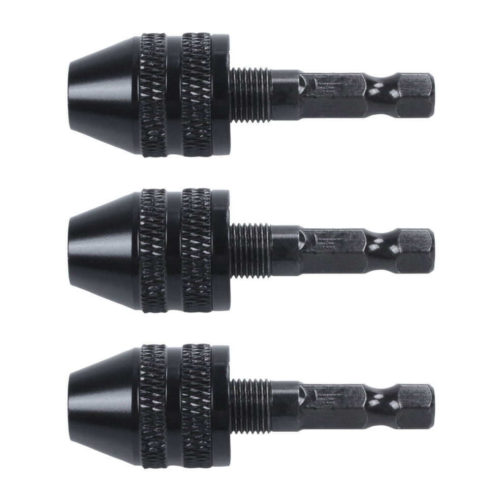 0.3-3.6Mm Keyless Drill Chuck Screwdriver Adaptor Shank Drill Black 4711434787288