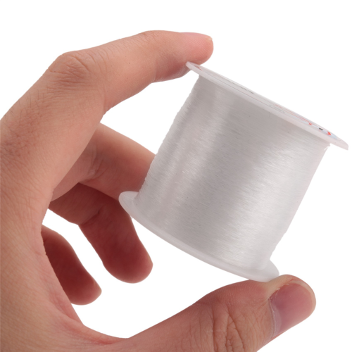 0.2mm Diameter Clear Nylon Fish Fishing Line Spool Beading String 2
