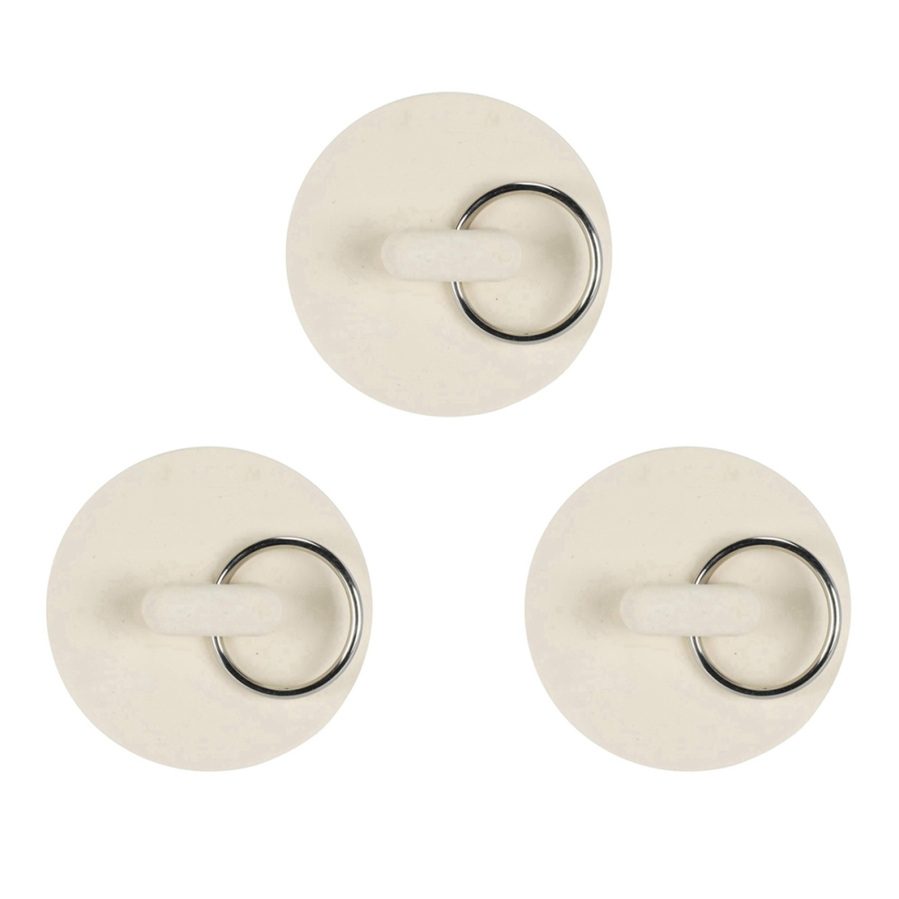 1 5/8In White Rubber Wash Basin Bathtub Plug Sink Plug 4711434799984