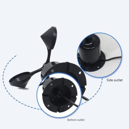 0-70M/S Wind Speed Sensor Signal Output Pulse Type Three Cups DC5-30V 2