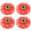 1 Pair 8mm Dia 608ZZ Bearing Inline Scooter Skating Wheel Red 1