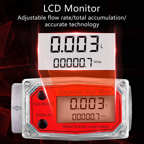 1 Inch Digital Turbine Flowmeter with NPT for Measuring Engine Oil 1