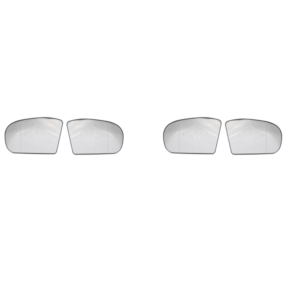 1 Pair Right & Left Side Mirror Glass Len For W203 W211 4711434704148