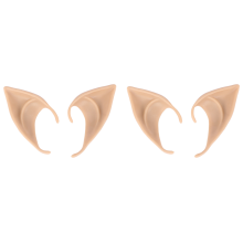 1 Pair PVC Fairy Mask Pointed Prosthetic Ears Skin tone