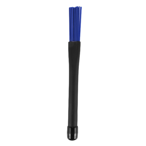 1 Pair Black Handles Jazz Drum Brushes Sticks Blue Nylon 32cm 2