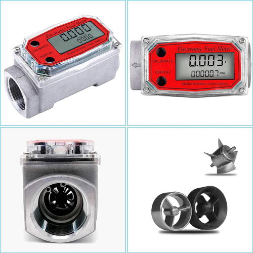 1 Inch Digital Turbine Flowmeter with NPT for Measuring Engine Oil 1