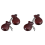 1 Pair Spanish Castanets Wood Hand Percussion Castanets(Brown) 1