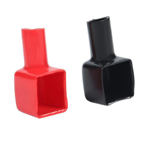 1 Pair Red+Black Car Battery Covers Insulation Caps Positive+Negative 2