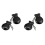 1 Pair Spanish Castanets Wood Hand Percussion Castanets(Black) 1