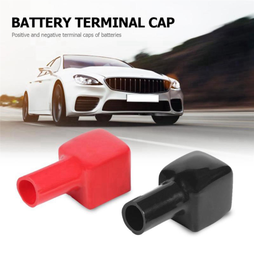 1 Pair Red+Black Car Battery Covers Insulation Caps Positive+Negative 1