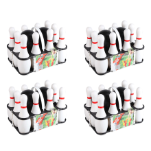 1 Set Bowling Set for Kids & Adults 2 Ball 10 Pins for Family Kids