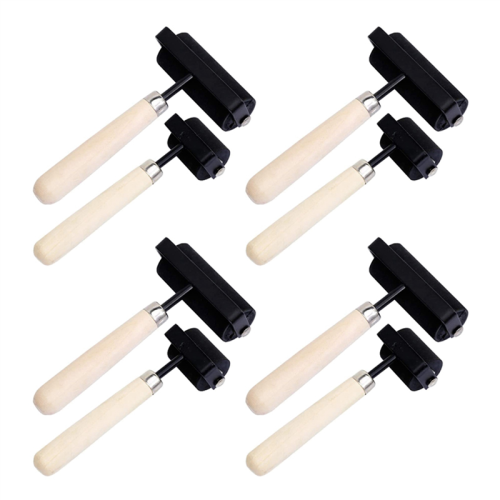 1.5 Inch and 3 Inch Hard Rubber Roller Heavy Steel Frame Craft Tools 2