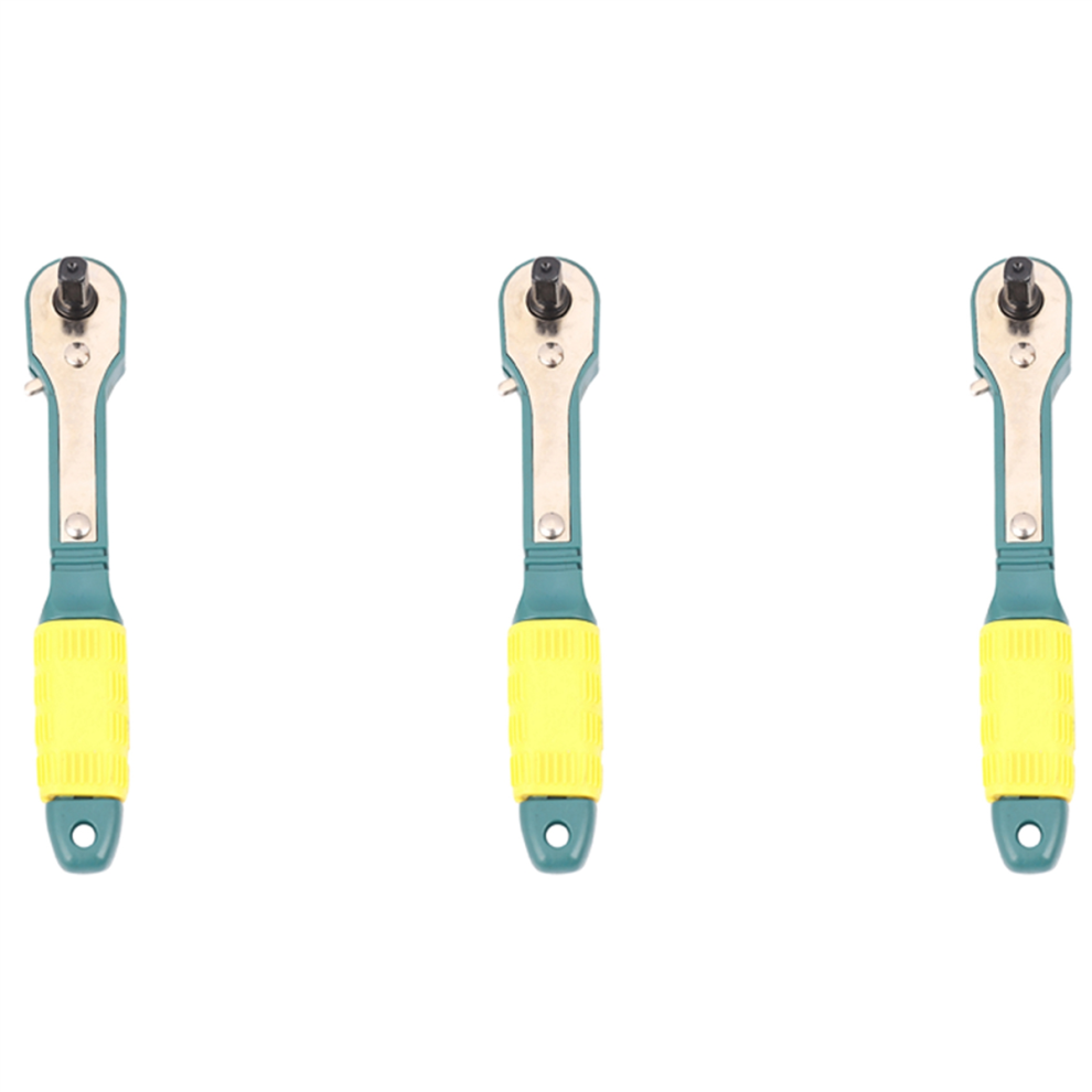 1/4 Head Screwdriver Pole 6.35mm Inner Hexagon Ratchet Socket Wrench