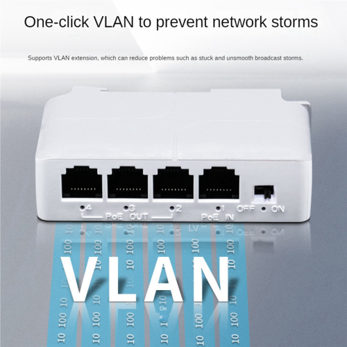 1 to 3 Port PoE Extender 10/100M Poe Repeater for POE Switch 2