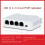 1 to 3 Port PoE Extender 10/100M Poe Repeater for POE Switch 7