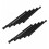 10 Pack Cupboard Bars Tensions Rod Spring Curtain Rod (Black) 1