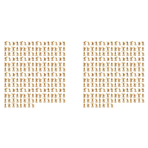 1:72 200/Set Plastic Ancient Figures Toy Gold